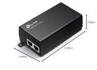 TP-Link 802.3at/af Gigabit PoE Injector , Non-PoE to PoE Adapter , Supplies PoE (15.4W) or PoE+ (30W) , Plug & Play , Desktop/Wall-Mount , Distance Up to 100m (TL-PoE160S) - thumbnail