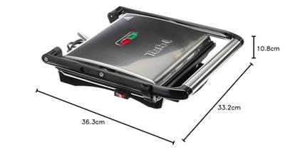 Tefal gc241d multifunctionele panini grill 2000w zwart/rvs Tefal gc241d multifunctionele panini grill 2000w zwart/rvs