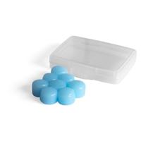 Stopz oordoppen Silicone Aqua, waterbestendig, blauw, blister van 8 stuks - thumbnail