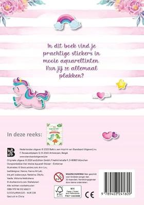 Standaard Uitgeverij Mijn aquarelstickers - eenhoorns Standaard Uitgeverij Mijn aquarelstickers - eenhoorns