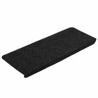 VidaXL Trapmatten zelfklevend 30 st 65x24,5x3,5 cm zwart - thumbnail