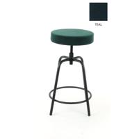 Workliving Lage Ronde Barkruk - Fluweel Earth Teal - thumbnail