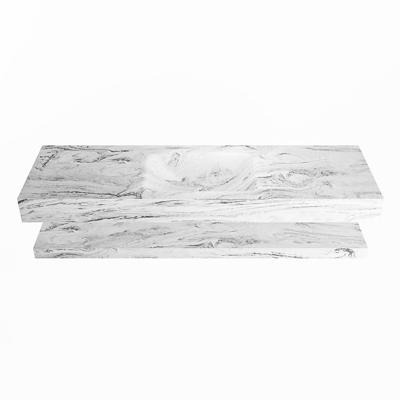 MONDIAZ ALAN-DLUX 150cm planchet Glace. Vrijhangende wastafel CLOUD midden zonder kraangat, kleur Glace. MONDIAZ ALAN-DLUX 150cm planchet Glace. Vrijhangende wastafel CLOUD midden zonder kraangat, kleur Glace.
