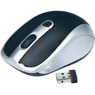 Draadloze muis zwart/zilver Draadloze muis zwart/zilver