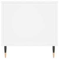 Salontafel 90x44,5x45 cm bewerkt hout wit - thumbnail