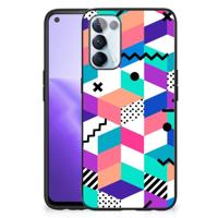 OPPO Reno5 5G | Find X3 Lite Backcover Blokken Kleurrijk - thumbnail