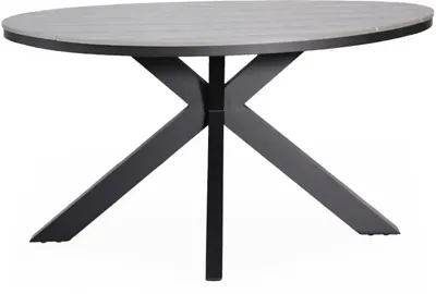 Tierra Outdoor dining tuintafel silva 150x75cm charcoal