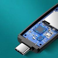 Ugreen SD/micro SD-kaartlezeradapter (USB-A/USB-C) zwart (CM304) - thumbnail