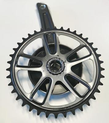 Gazelle Crankstel strixvaria 38t aluminium/staal zwart