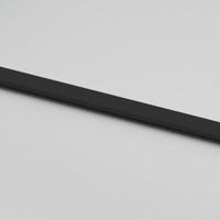 Schuifdeur 90x205 cm gehard glas en aluminium zwart - thumbnail