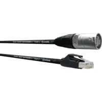 Cordial CSE 5 NH 5 RJ45 Netwerkkabel, patchkabel CAT 5e S/UTP 5.00 m Zwart PUR-mantel, Afscherming gevlochten 1 stuk(s) - thumbnail