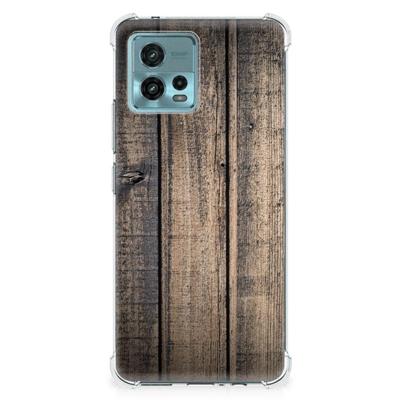 otorola Moto G72 Stevig Telefoonhoesje Steigerhout otorola Moto G72 Stevig Telefoonhoesje Steigerhout