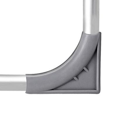 Set van 4 stuks aluminium tuinstoelen met hoge rug