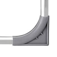 Set van 4 stuks aluminium tuinstoelen met hoge rug - thumbnail