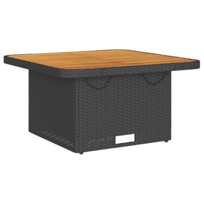 5-delige Loungeset met kussens poly rattan zwart 5-delige Loungeset met kussens poly rattan zwart