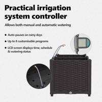 Tuin Bloempot 2 pcs Zwart Staal - thumbnail