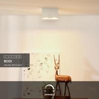 Lucide BODI - Plafondspot - 2xGU10 - Wit - thumbnail