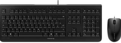 CHERRY DC 2000 toetsenbord Inclusief muis Kantoor USB QWERTZ Duits Zwart