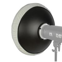 StudioKing Beauty Dish Wit SK-BD550W 55 cm met Honingraat - thumbnail
