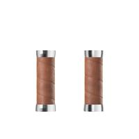 BROOKS Slender leather grips (100+100mm) - dark tan - thumbnail