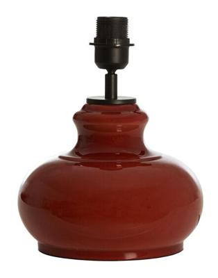 Light & Living Tafellamp 'Verde' Glas, 29cm, kleur Bruin (excl. kap)