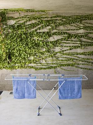 Waslijn Gimi Duo Roestvrij staal 209 x 60 x 97 cm Wit Uitschuifbaar