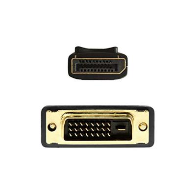 AISENS A125-0366 adapterkabel DisplayPort naar DVI-stekker naar DVI-stekker, zwart, 2,0 m