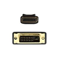 AISENS A125-0366 adapterkabel DisplayPort naar DVI-stekker naar DVI-stekker, zwart, 2,0 m - thumbnail