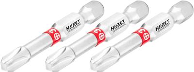 HAZET Bit 2215NSLG-PH3/3 · 1/4 inch (6,3 mm) zeskant massief · Kruiskop profiel PH · 3-delig · SW PH3