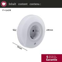 Paulmann Bilby 92494 LED-nachtlamp Rond LED Warmwit Wit - thumbnail