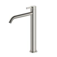 Hotbath Wastafelmengkraan Ace 1-Hendel Gebogen 28 cm Geborsteld Nikkel - thumbnail