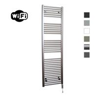 Elektrische Radiator Sanicare HWV Met Wifi 172x45 cm Inox Look 920W Met Thermostaat Chroom Rechtsonder Sanicare - thumbnail