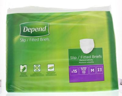Depend Slip super plus maat M 15 Stuks Depend Slip super plus maat M 15 Stuks