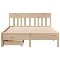 Bedframe zonder matras massief grenenhout 150x200 cm - thumbnail