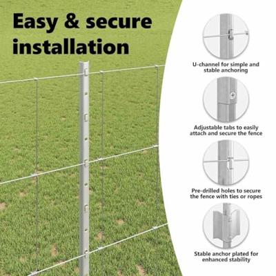 VidaXL Hek met paal zilver 1,4 x 25 m staal