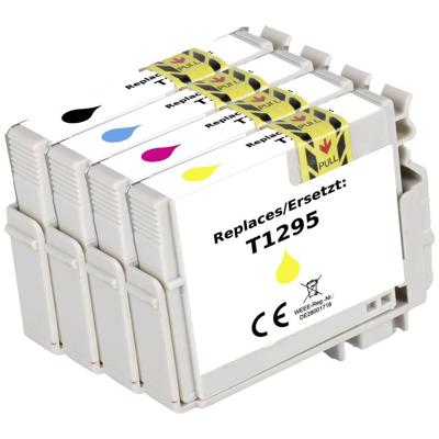 Renkforce Inktcartridge vervangt Epson T1295, T1291, T1292, T1293, T1294 Compatibel Combipack Zwart, Cyaan, Magenta, Geel RF-5718864 Renkforce Inktcartridge vervangt Epson T1295, T1291, T1292, T1293, T1294 Compatibel Combipack Zwart, Cyaan, Magenta, Geel RF-5718864