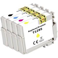 Renkforce Inktcartridge vervangt Epson T1295, T1291, T1292, T1293, T1294 Compatibel Combipack Zwart, Cyaan, Magenta, Geel RF-5718864 - thumbnail