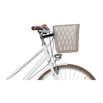 Basil Fietsmand bilbao met vaste montage 26 x 22 x 27 cm - nude metallic Basil Fietsmand bilbao met vaste montage 26 x 22 x 27 cm - nude metallic