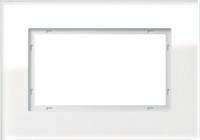 Gira afdekraam wit glas Esprit 1,5VD 100112 - thumbnail