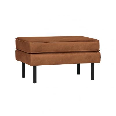WOOOD Hocker 'Rodeo' Eco leder, kleur Cognac