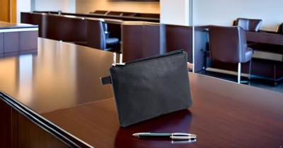 Alassio JU-42231 Opbergetui 23x16 cm Kunstleer/Zwart