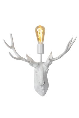 Lucide - EXTRAVAGANZA CARIBOU - Wandlamp - 47210/01 (Kleur: wit)