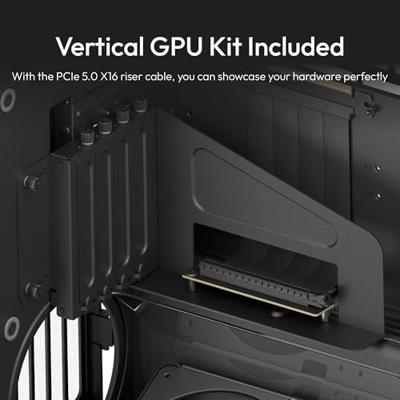 HAVN HAVN HS 420 VGPU PC-Gehäuse, Midi-Tower, E-ATX, Tempered Glass, PCIe 5.0 Riser Midi-tower Behuizing, Gaming-behuizing, PC-behuizing Zwart HAVN HAVN HS 420 VGPU PC-Gehäuse, Midi-Tower, E-ATX, Tempered Glass, PCIe 5.0 Riser Midi-tower Behuizing, Gaming-behuizing, PC-behuizing Zwart