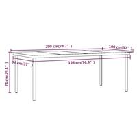 9-delige Tuinset met kussens bruin - thumbnail