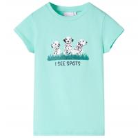 VidaXL Kindershirt 140 lichtmint - thumbnail