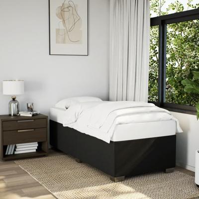 Bedframe zonder matras 80x200 cm stof zwart