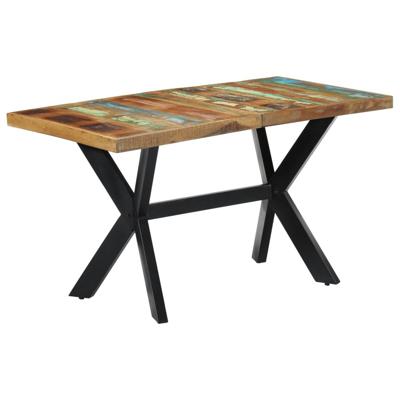 Eettafel 140x70x75 cm massief gerecycled hout
