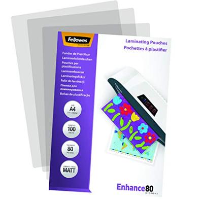Fellowes lamineerhoes Enhance80 ft A4, 160 micron (2 x 80 micron), pak van 100 stuks, mat - thumbnail