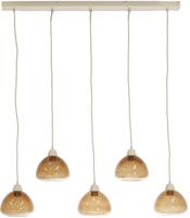 Light & Living Hanglamp 'Bisho' 5-Lamps, kleur Bruin - thumbnail