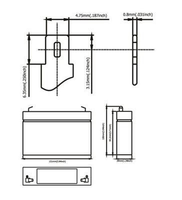 Ultracell loodaccu 6v 7Ah